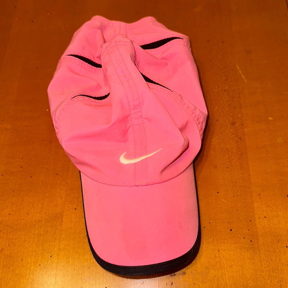 Neon pink Nike cap